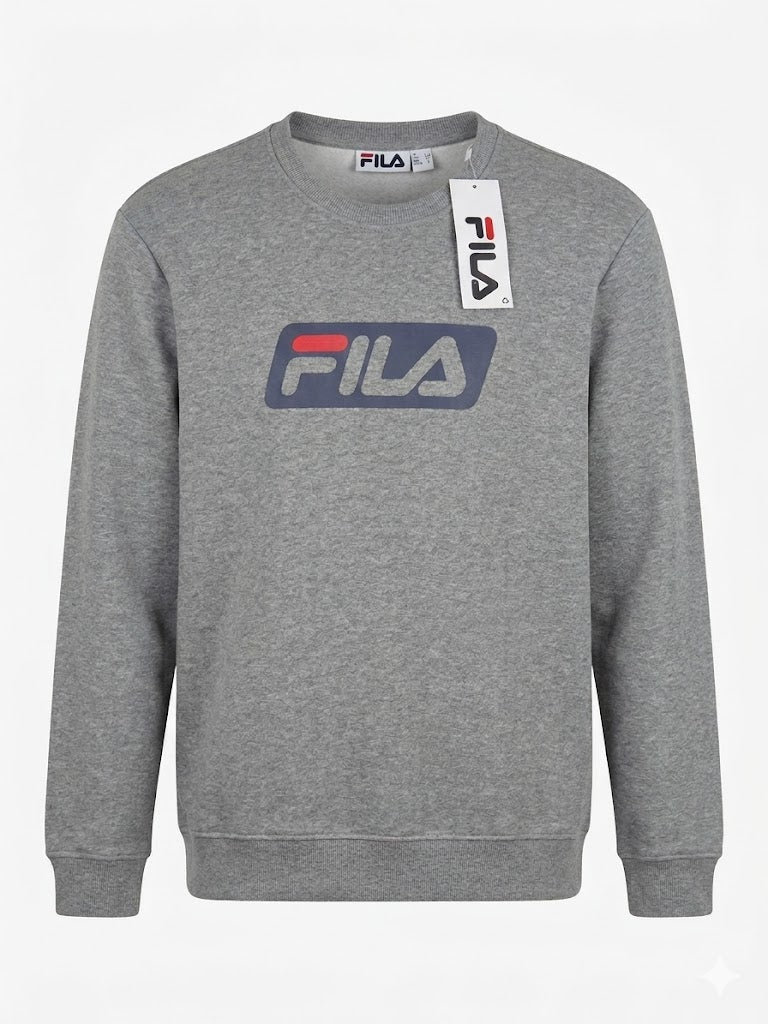 FILA Men's Classic Logo Crewneck Sweatshirt - (SM13B648-027)