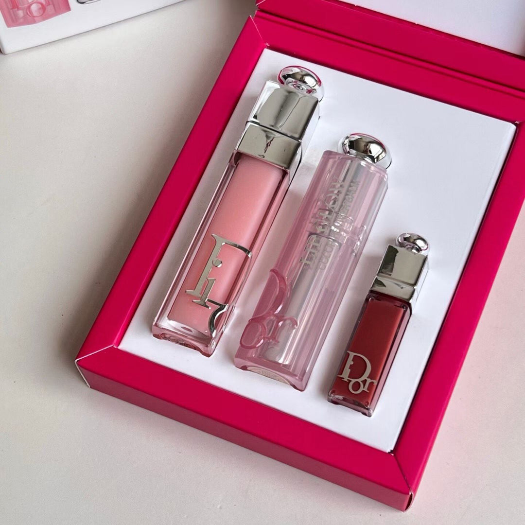 Dior addict lip glow maximizer 001 rose lip gloss lipstick 038 nude