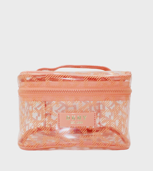 DKNY Lucid Dream Traincase orange Lace Storage Bag Cosmetic Bag