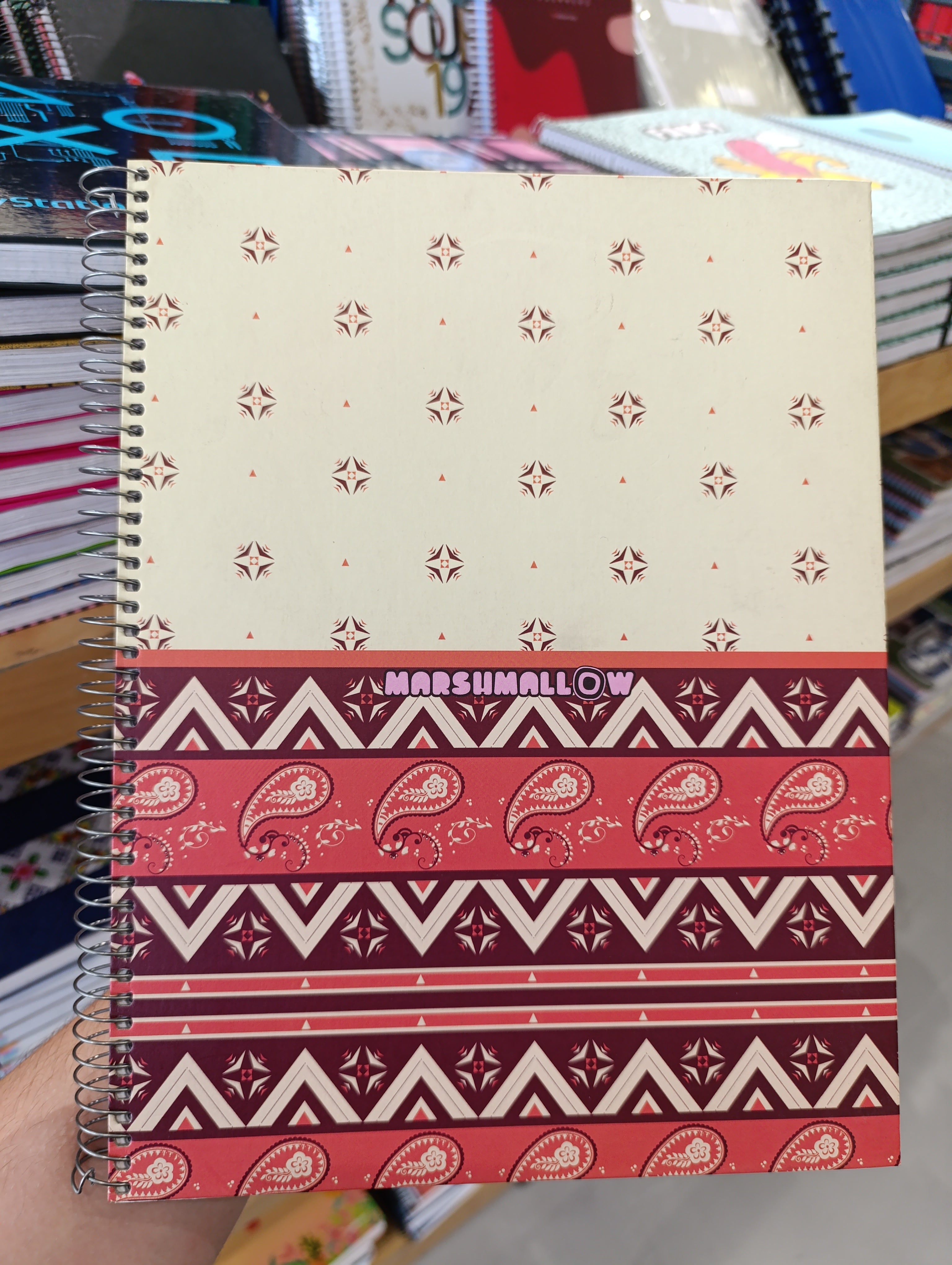 Marshmallow silk notebook