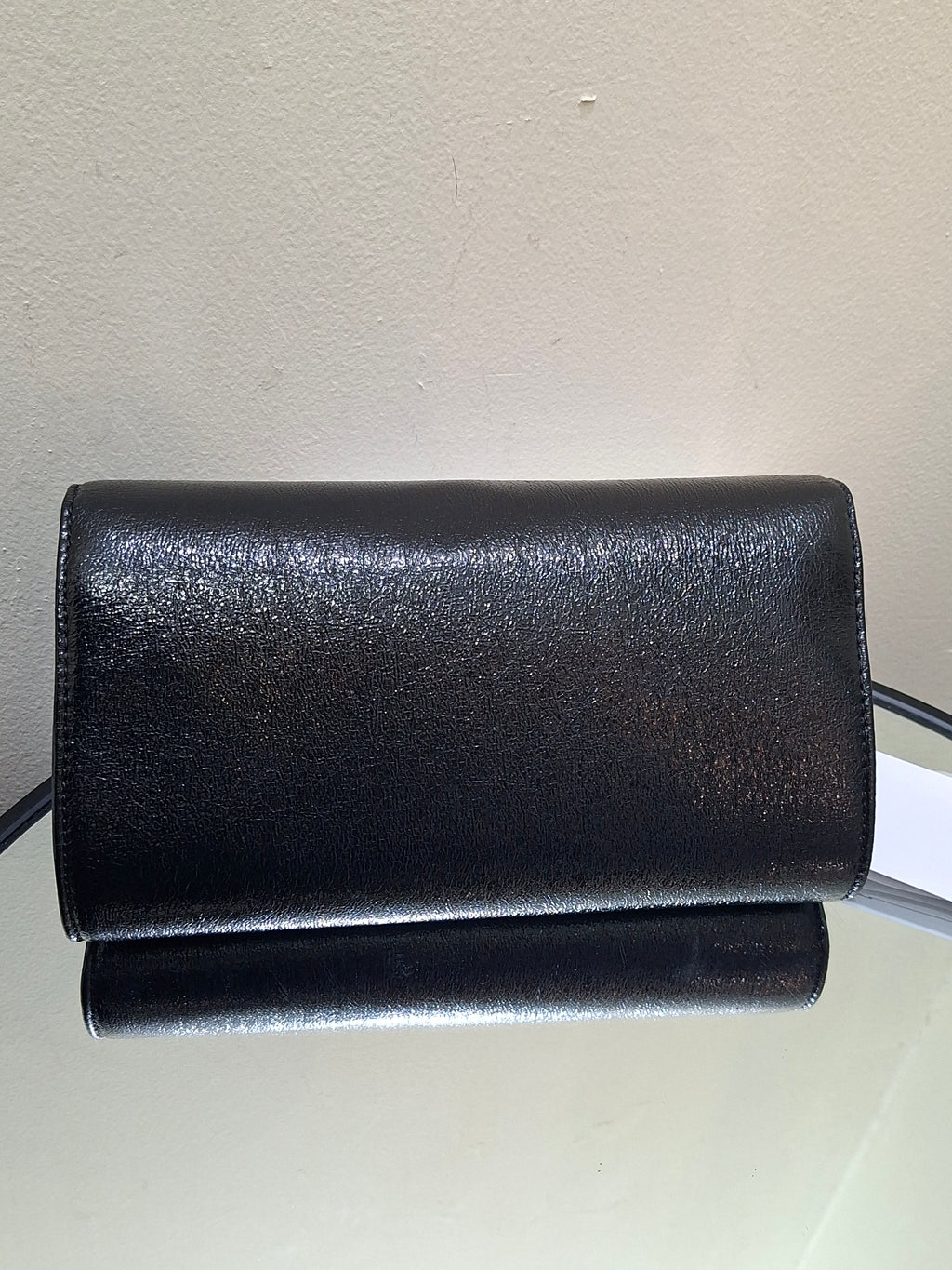 David Jones black crossbody bag with a textured finish and gold-tone hardware CM7181