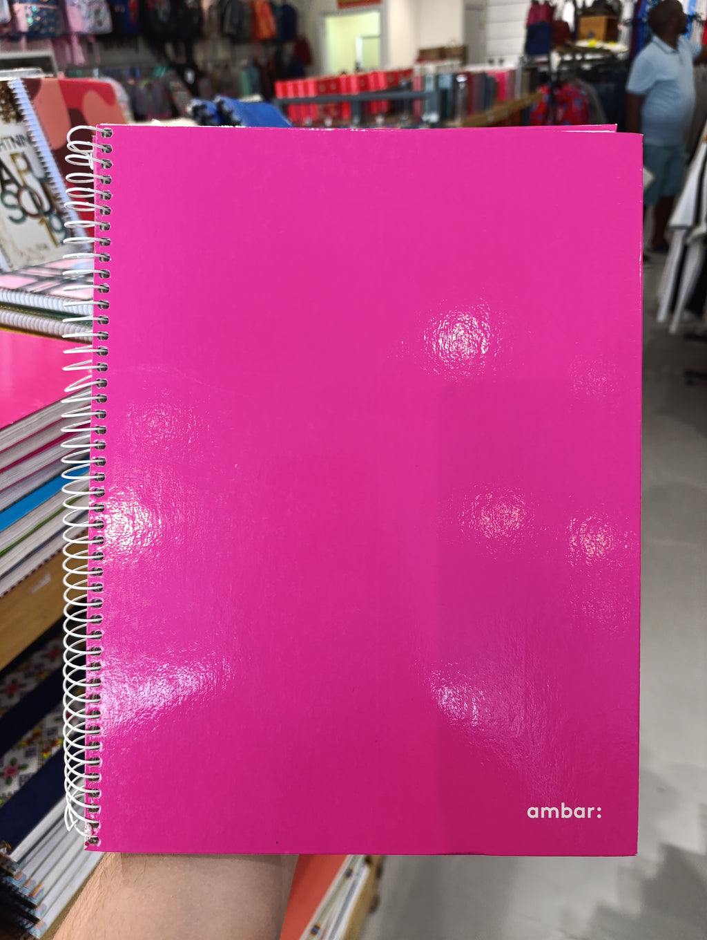 Ambar pink silk notebook