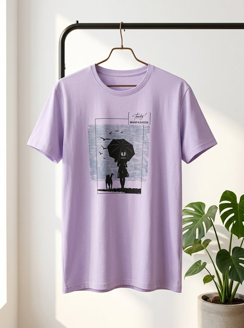 Luogao Purple Breeze Graphic Tee