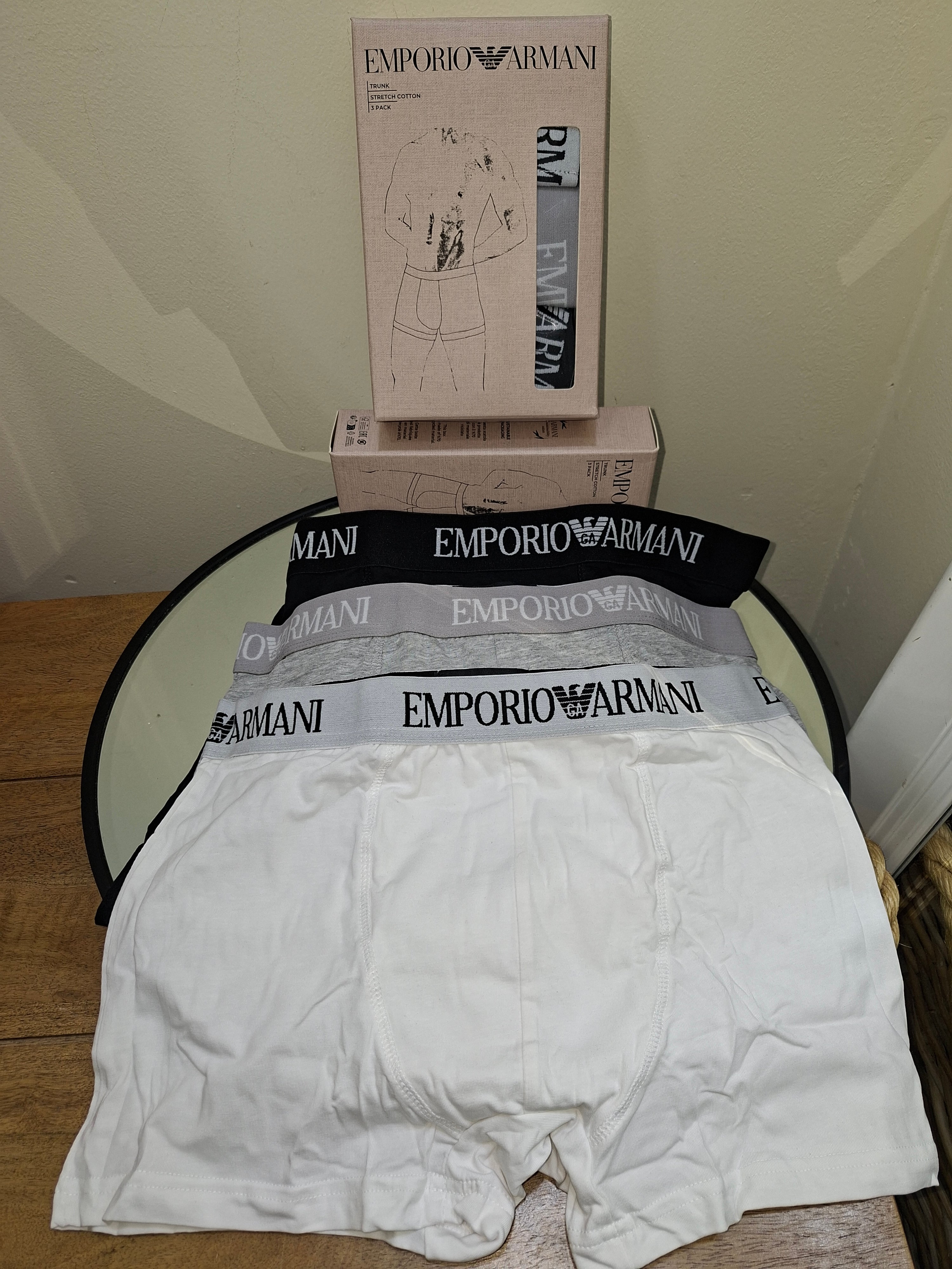 Emporio Armani Boxer Shorts Underwear 3-Pack NEU & OVP