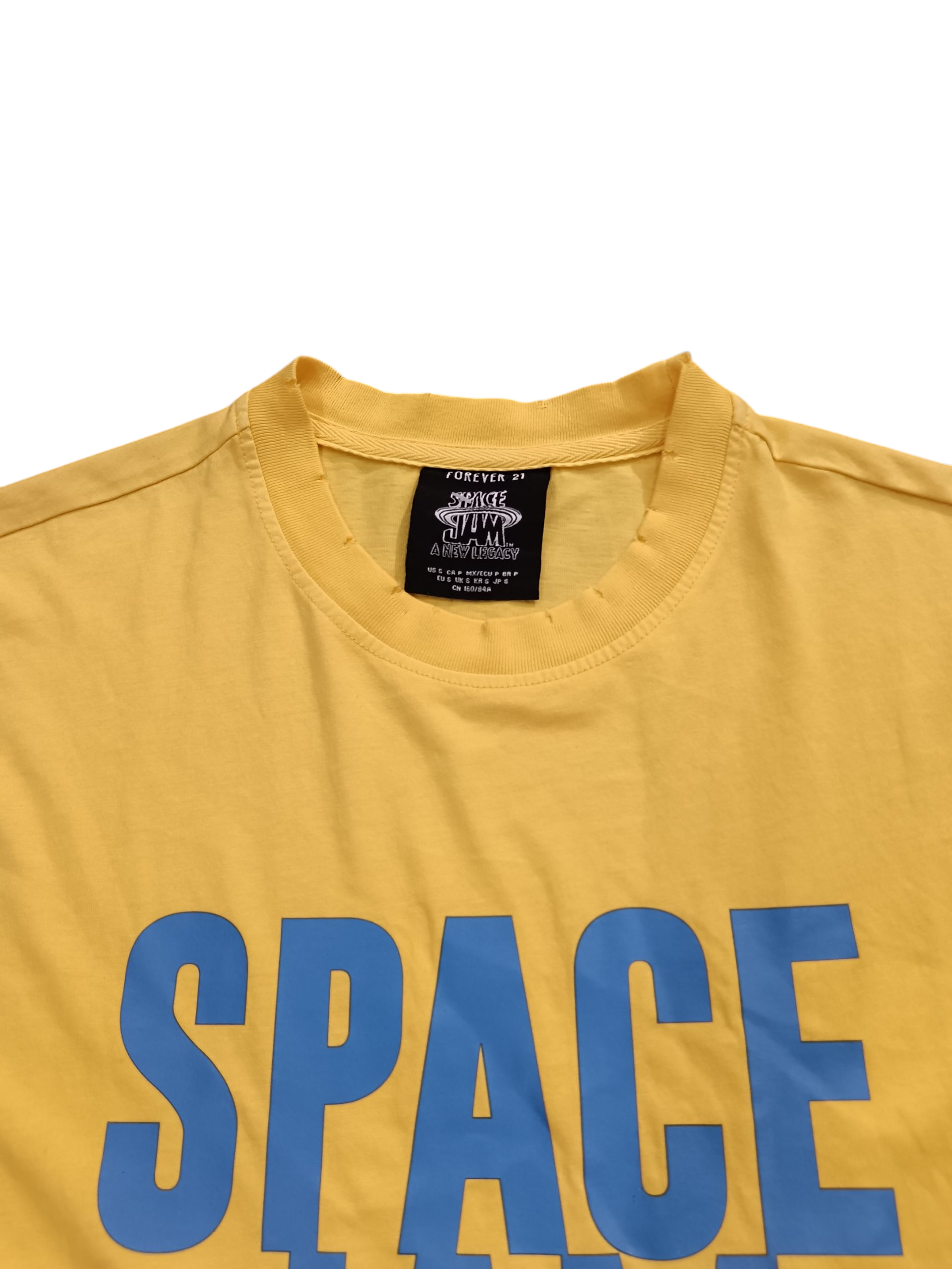 FOREVER 21 SPACE JAM  YELLOW T-SHIRT