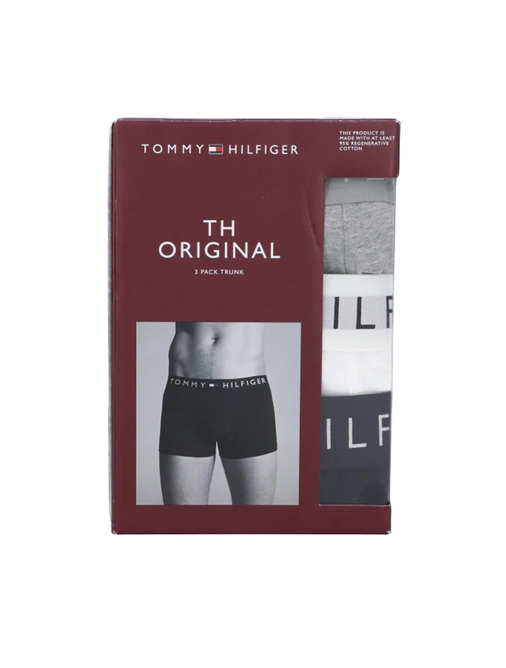 TOMMY HILFIGER TH ORIGINAL 3 PACK TRUNK ( BLACK - GREY - WHITE)