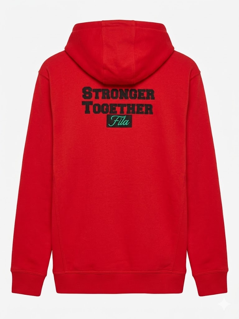 Fila Hunt Hoodie "أحمر / أخضر أسود جرافيك" - (LM111137-622)