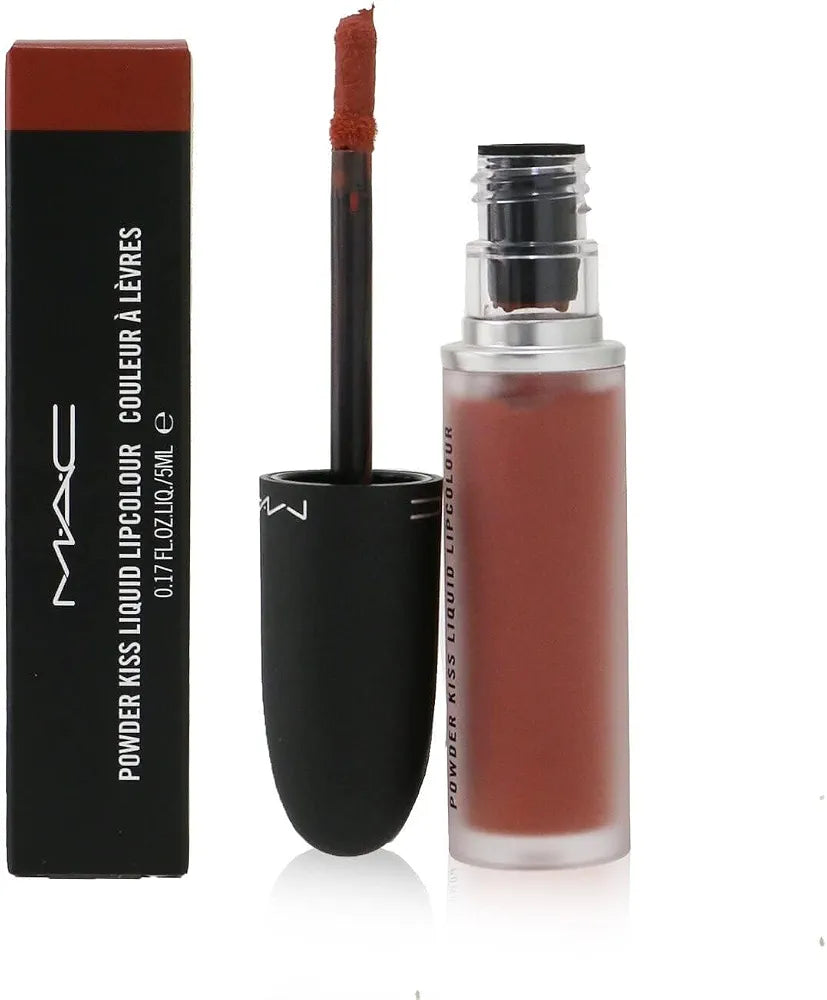 MAC Powder Kiss Liquid Lipcolor - 989 Mull It Over for Women - 0.17 oz Lipstick