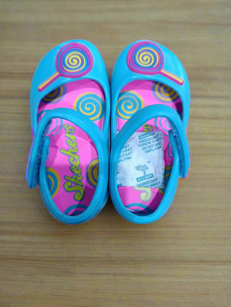 Skechers Kids Rainbow Cruisers Girls 'Turquoise Multi' - 86923N