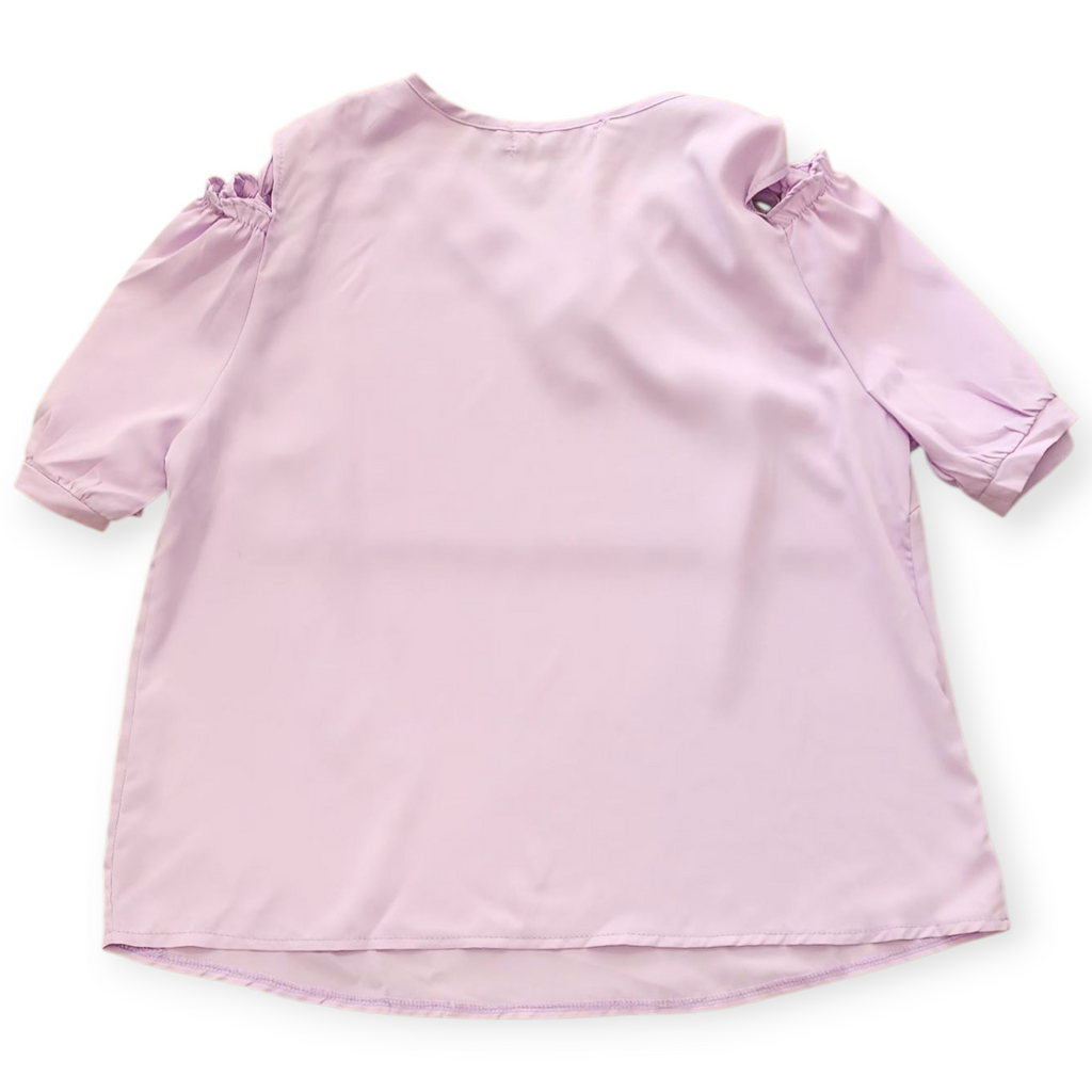 J&J NEW FASHION WOMEN'S PURPLE SHORT SLEEVE TOP