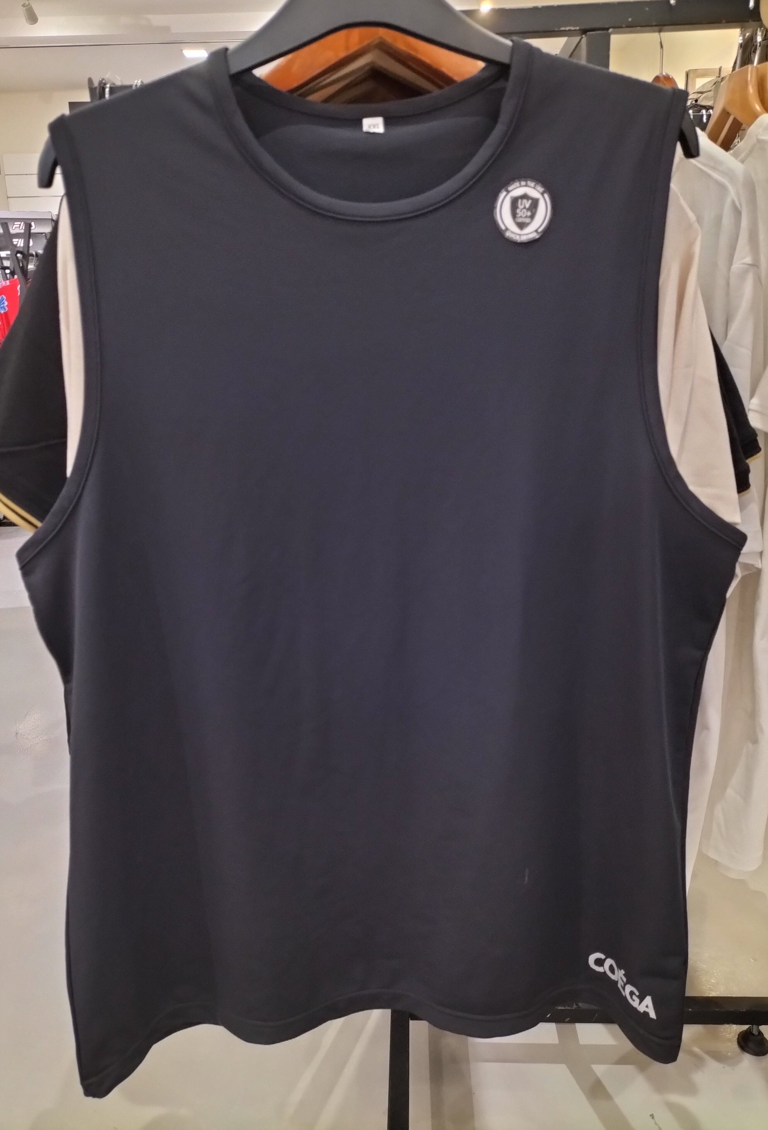 Coéga Black Sleeveless Dry Fit Shirt