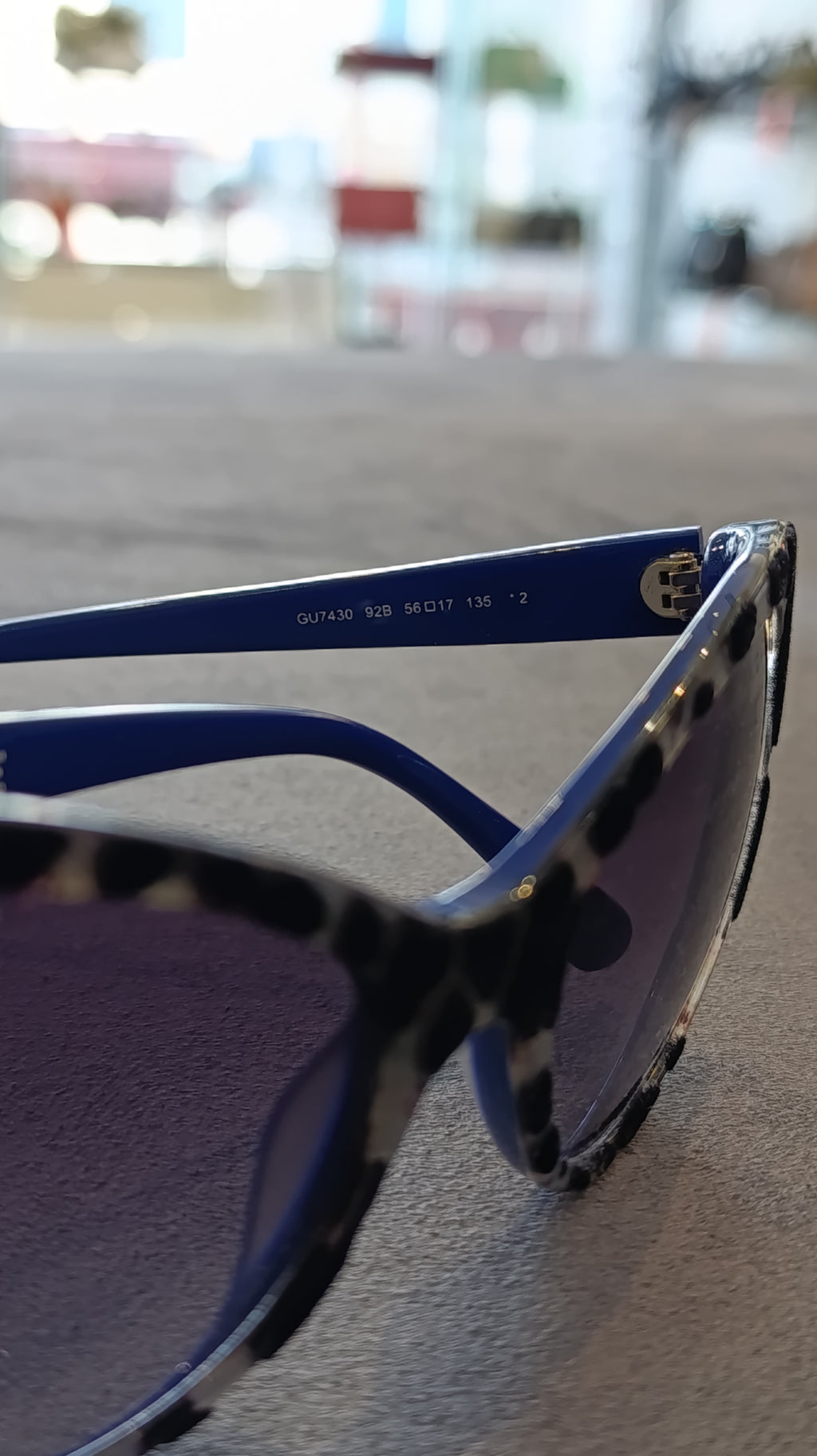 GUESS Tortoise & Blue Sunglasses