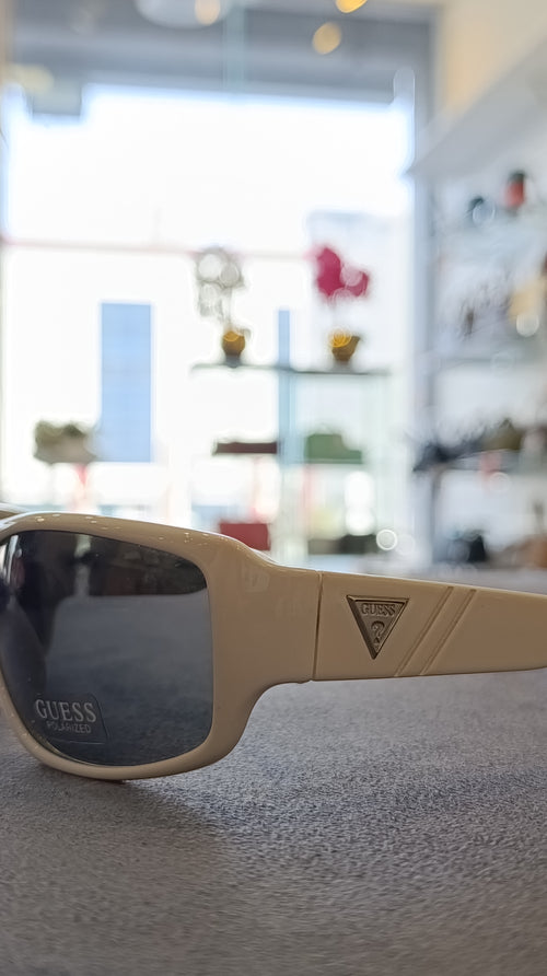 Guess White Polarized Sunglasses