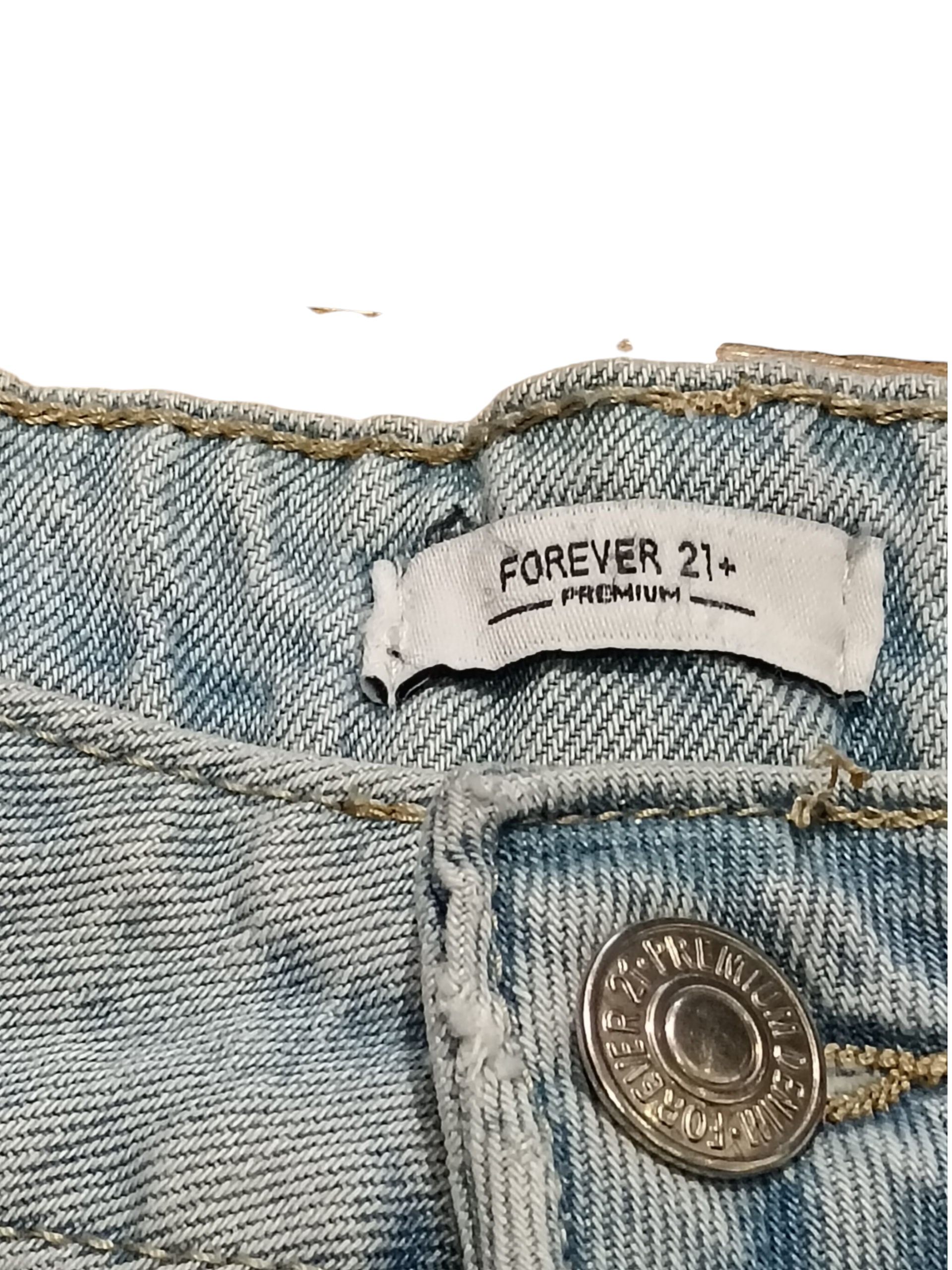 FOREVER21+ Women's Jeans Shorts Light cyan