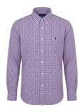 Polo Ralph Lauren men Classic Fit Button-Down Longsleeve - Violet/White Green Logo