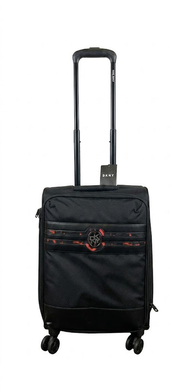 DKNY Cameo Small 4 Wheeled Travel Luggage 24inch Medium Upright Black New