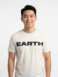 BE STYLE EARTH T-SHIRT warm white shade