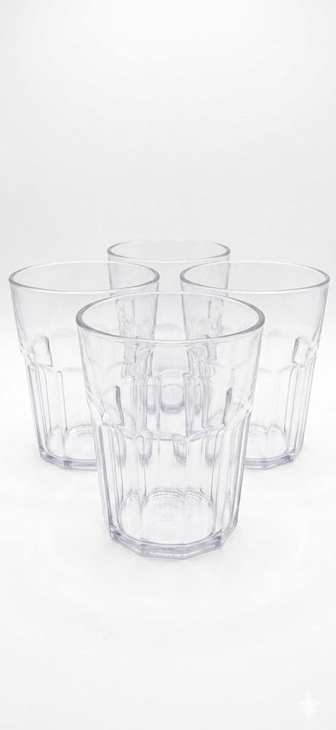 Durable White Transparent Plastic Drinking Cup