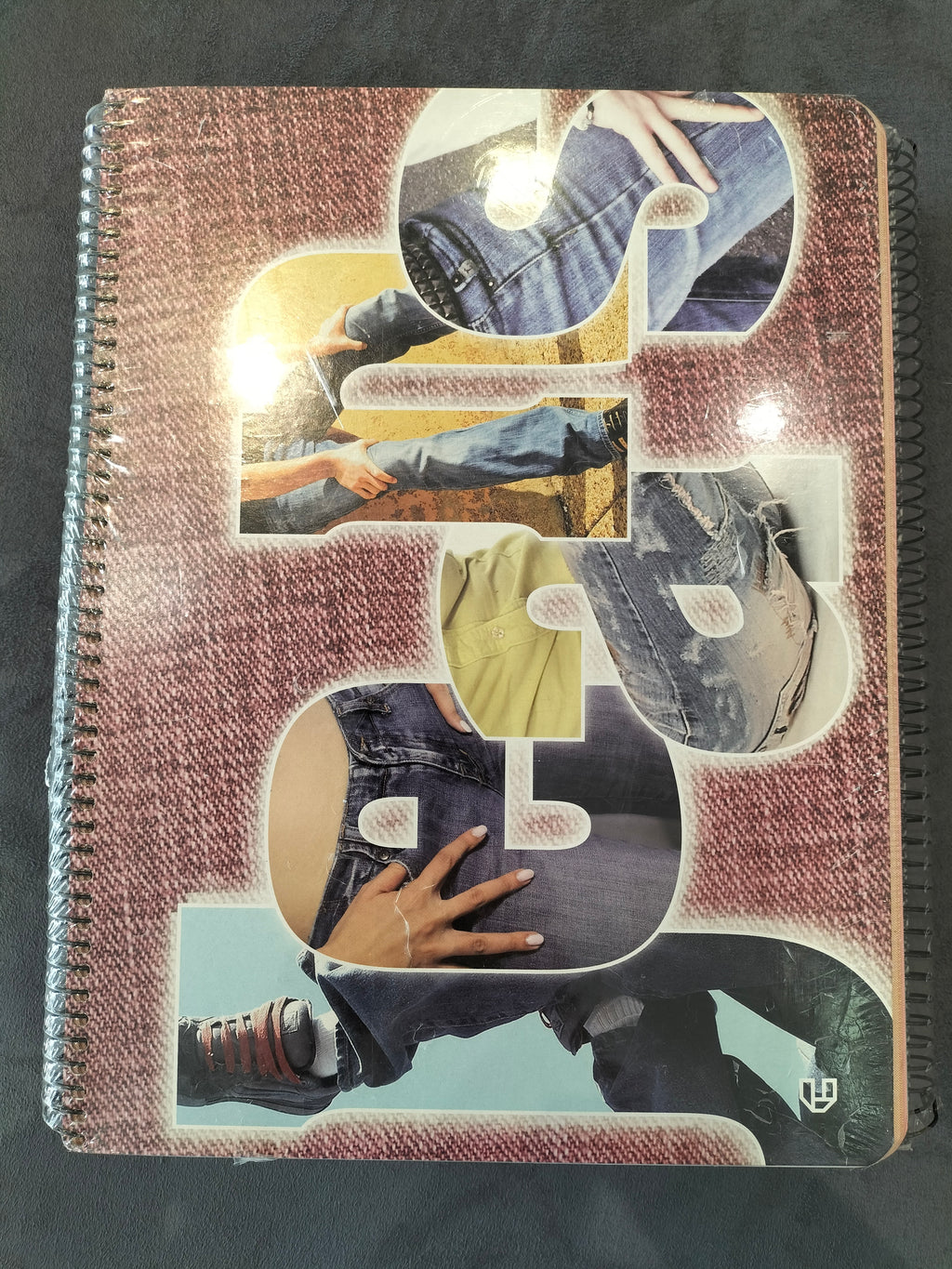Unipapel "Jeans" Spiral Notebook 4pcs (1 Red, 1 Green, 2 Blue)