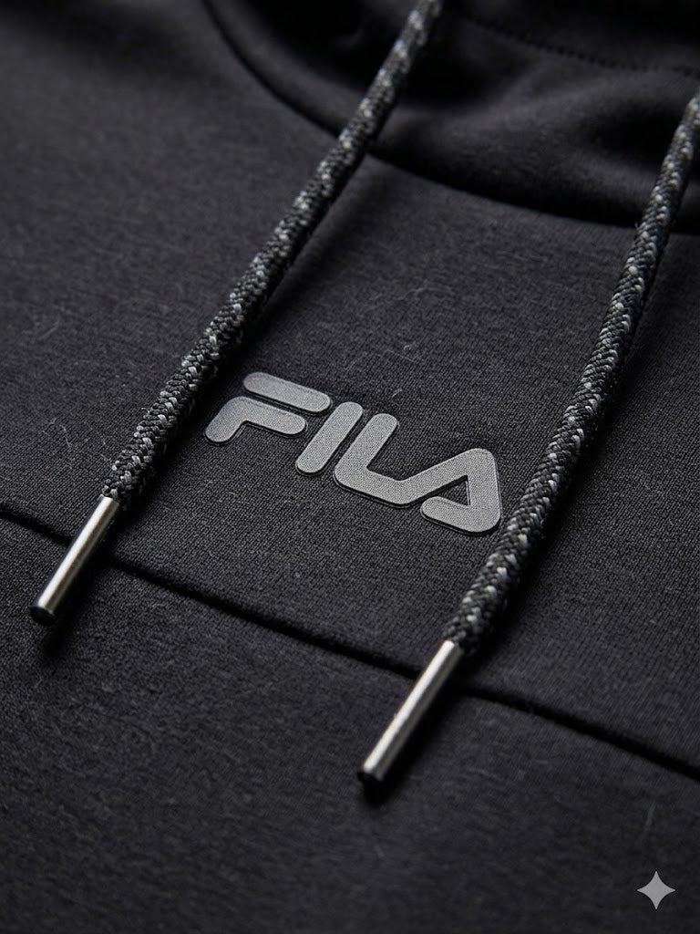 FILA Essential Aadheen Hoodie 'Carbon Black' - (LM13B484-001)