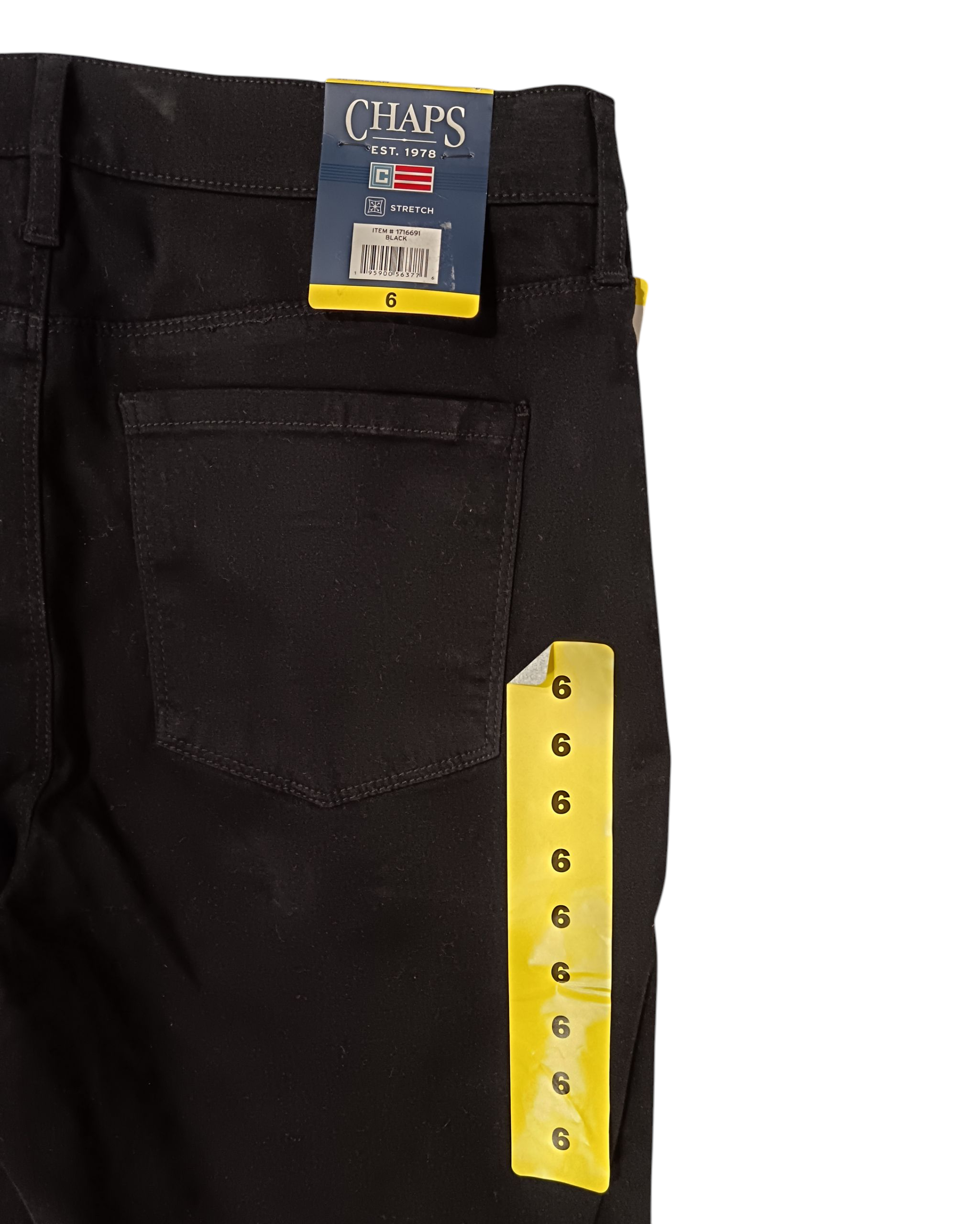 SIZE 28 - Chaps Lady's Trouser Pants Black Khaki the Spirited Tradition YKK Zipper