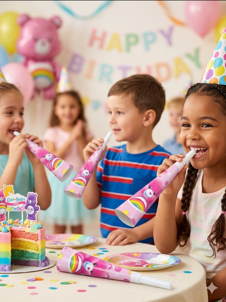 Care Bears Horns 6pcs - Party Supplies