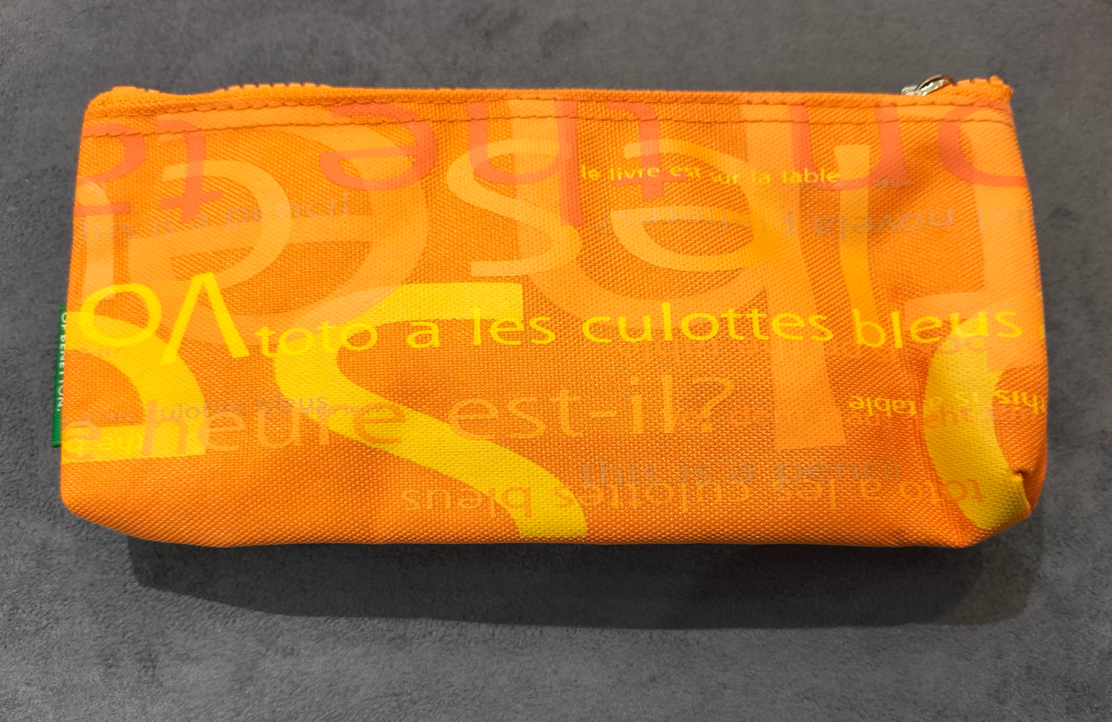 United Colors of Benetton Orange Pencil Case