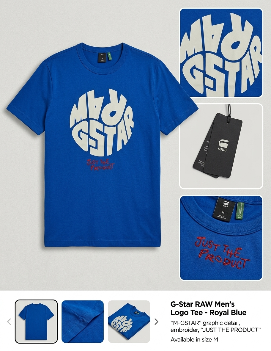 G-Star Raw Graphic 6 R T S/S D11871-A870-1855 Hudson Blue