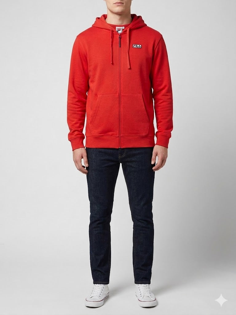 Fila Originals Full-Zip Hoodie 'Red' - (LM13D367-622)
