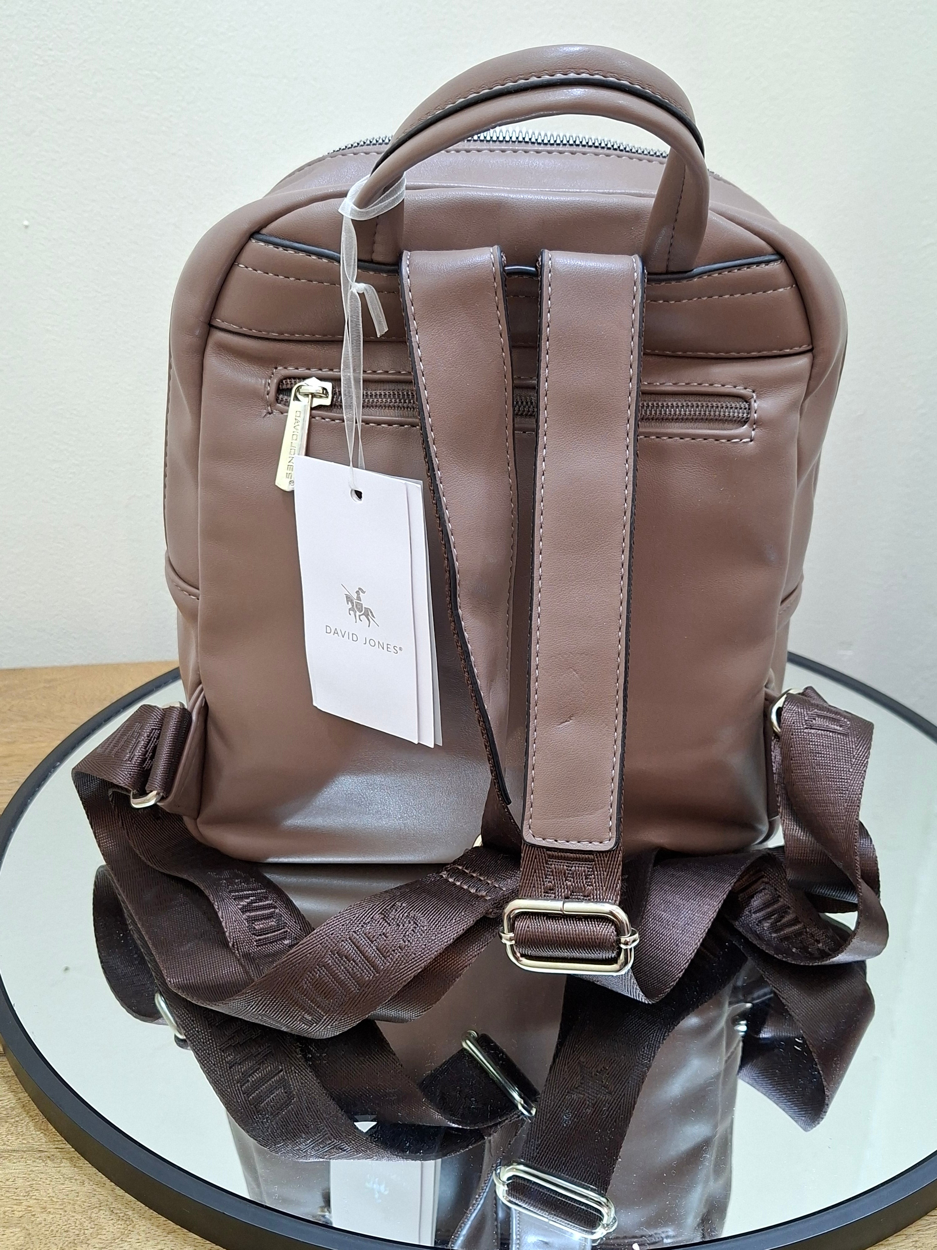 DAVID JONES Womens Backpack - Gravel 6832-2