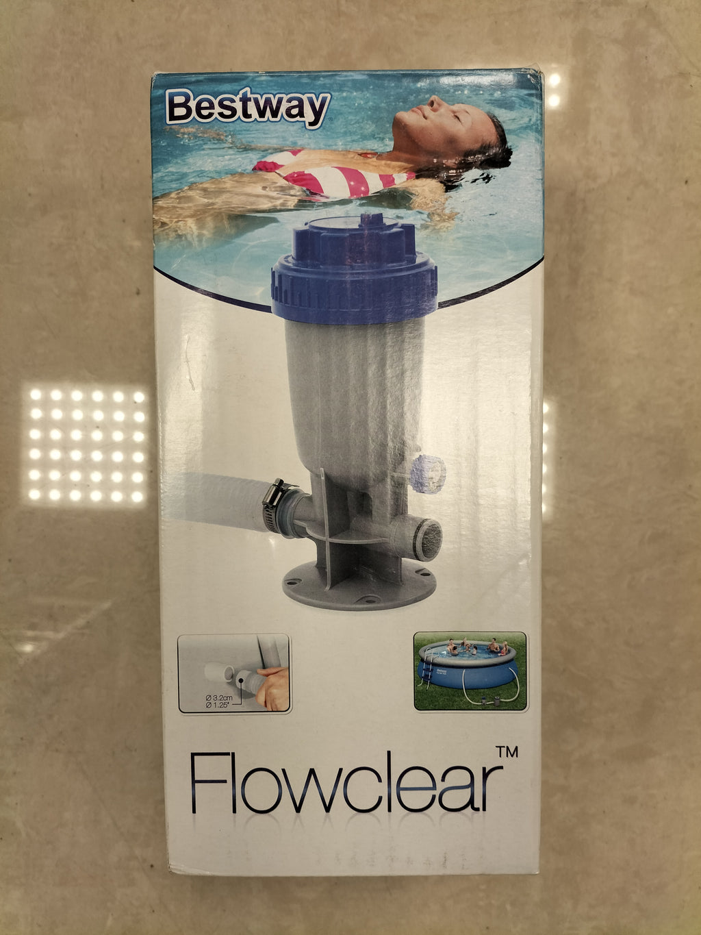 Bestway AquaFeed pool chlorinator, external chemical dispenser