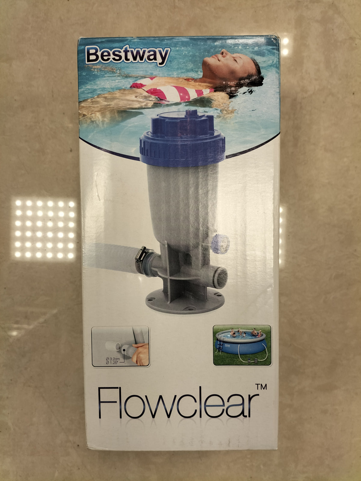 جهاز تعقيم حمامات السباحة AquaFeed من Bestway، موزع كيميائي خارجي