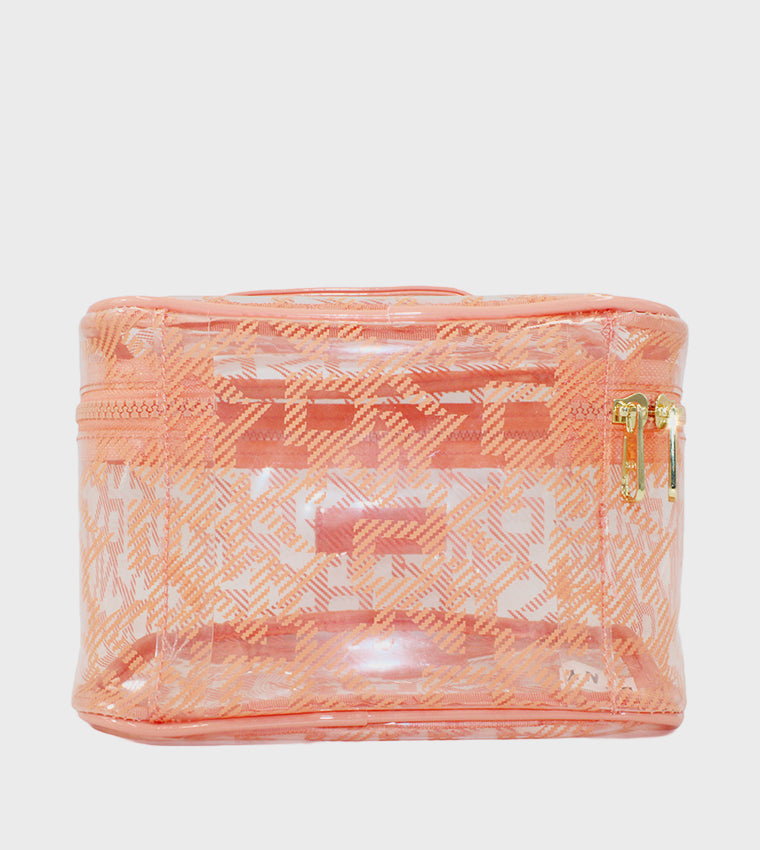 DKNY Lucid Dream Traincase orange Lace Storage Bag Cosmetic Bag