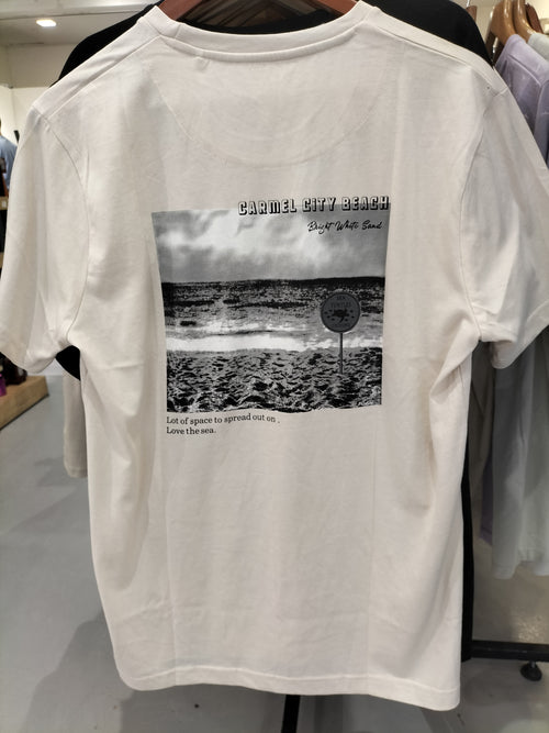 Denim & Flower Ricky Singh "Building a Better World" Beige T-Shirt