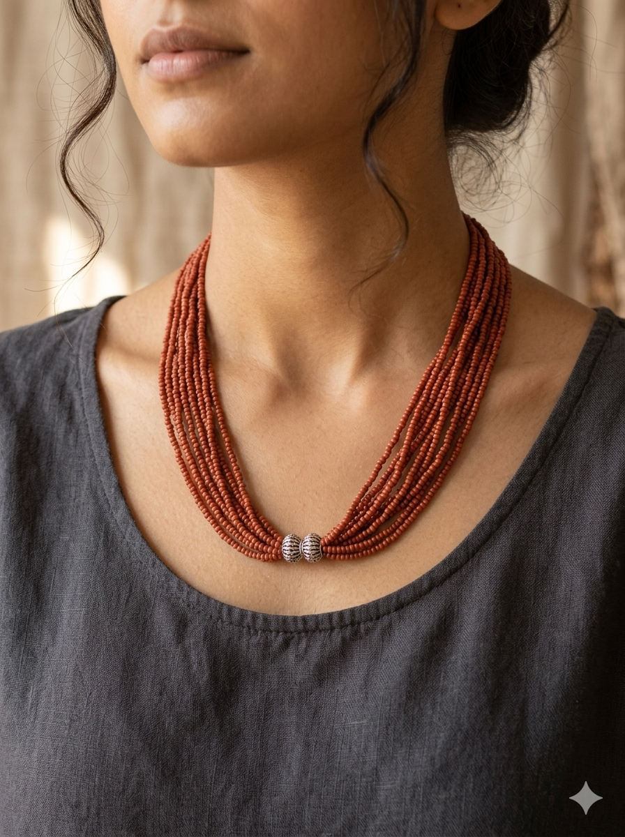 Crown Fashion Art Jewellery 'Red'