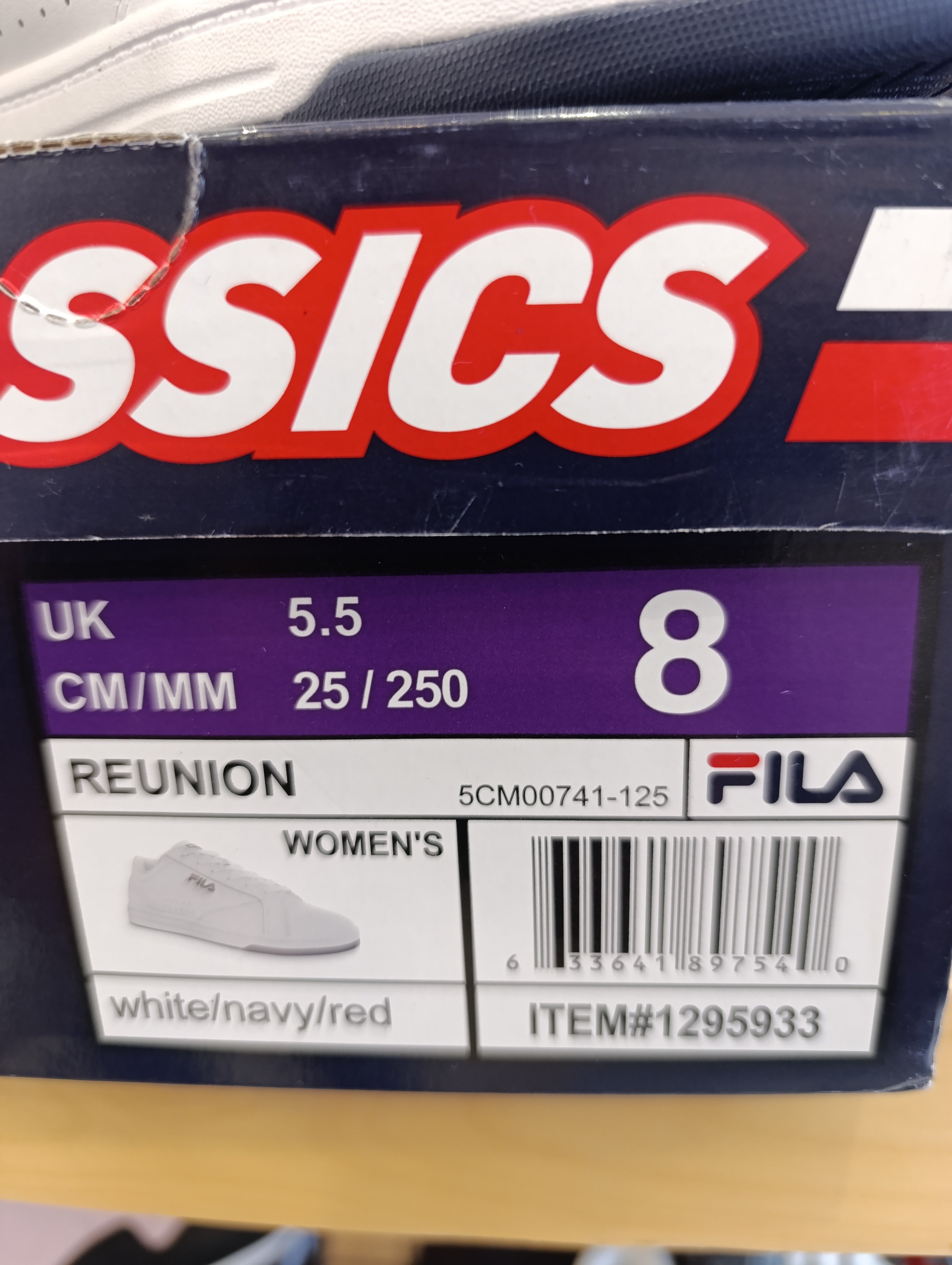 FILA Reunion Women's White Navy  Red - item#1295933