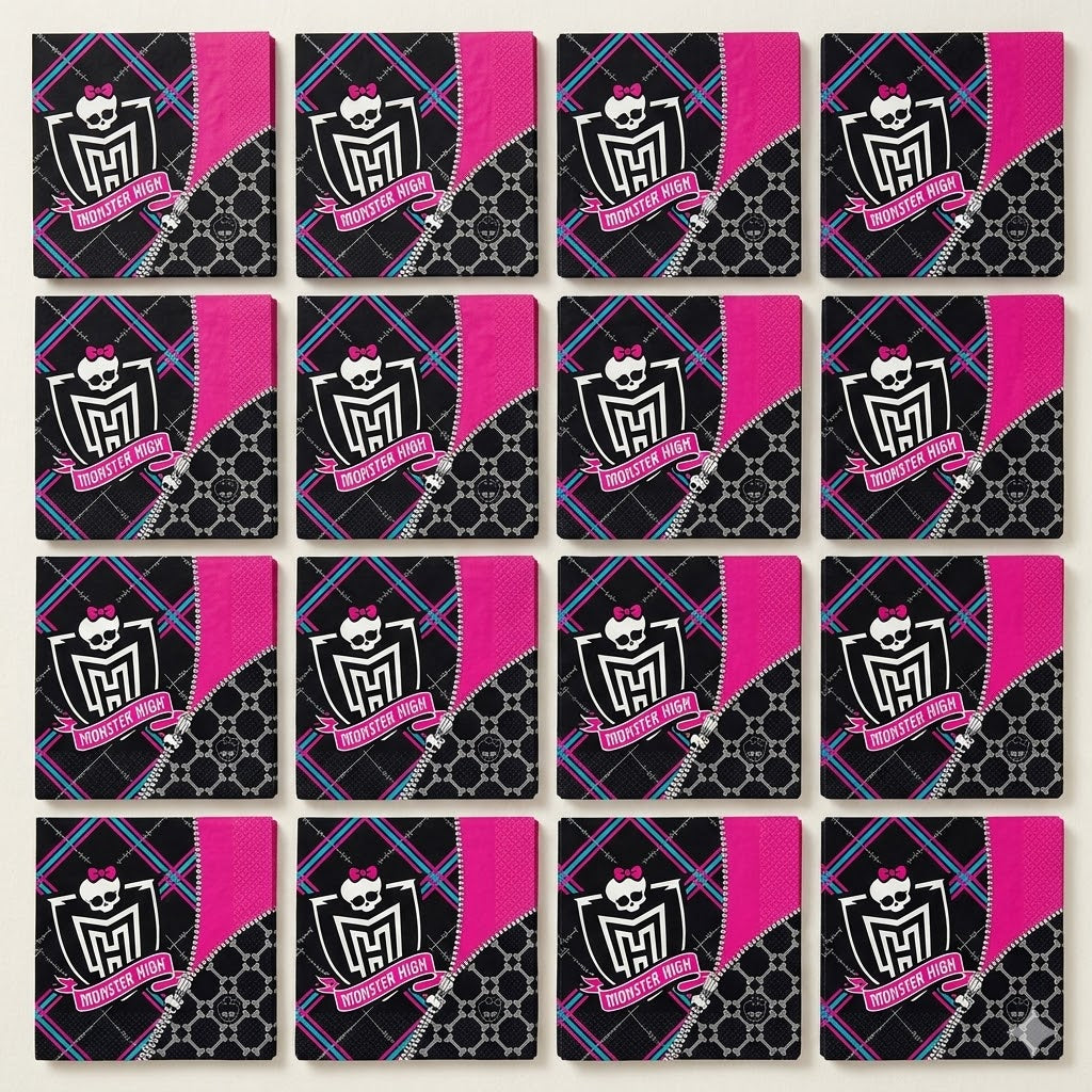 amscan Monster High Luncheon Napkins - Paper Napkins 16Pcs