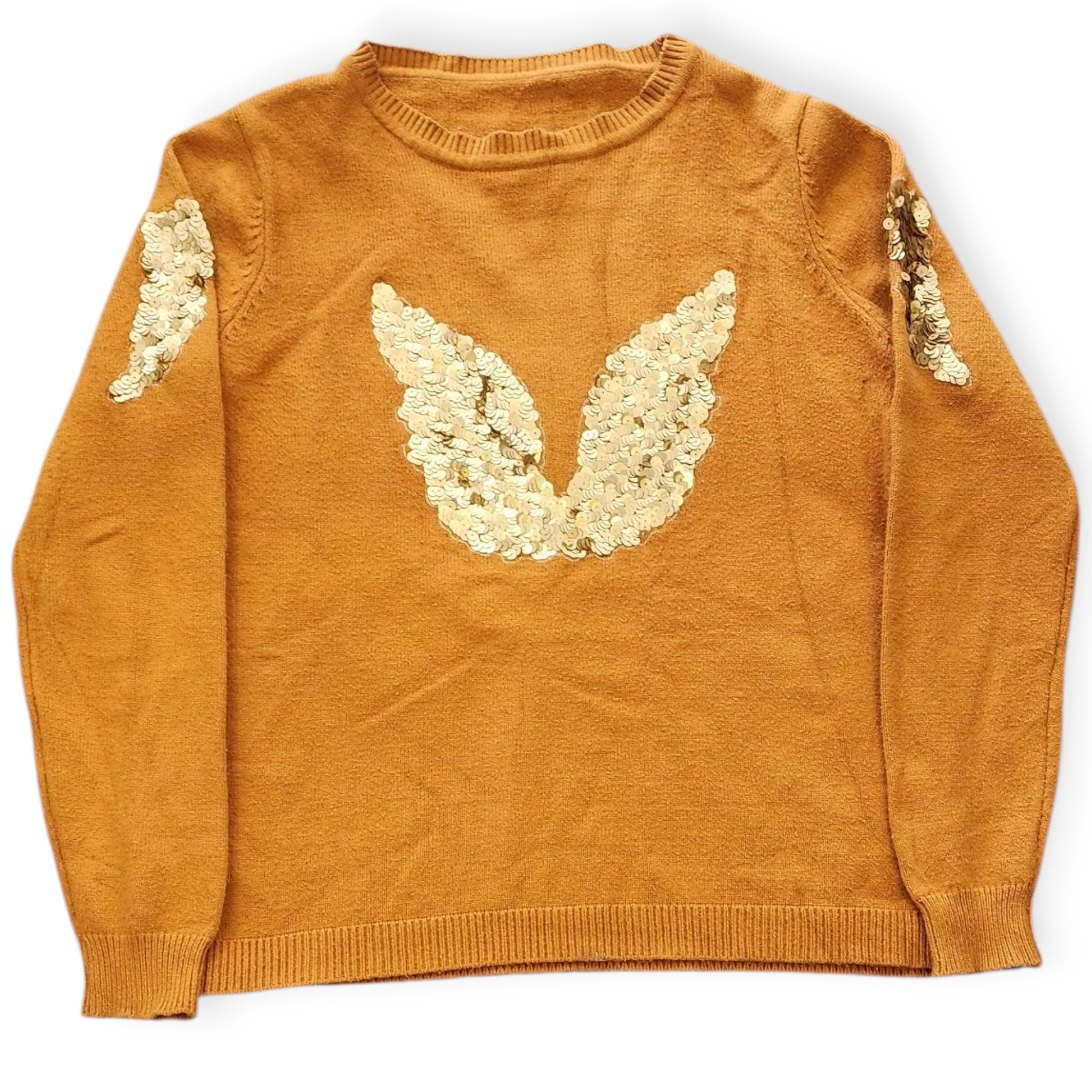 BROWN WOMEN'S FULL SLEEVE SWEATER