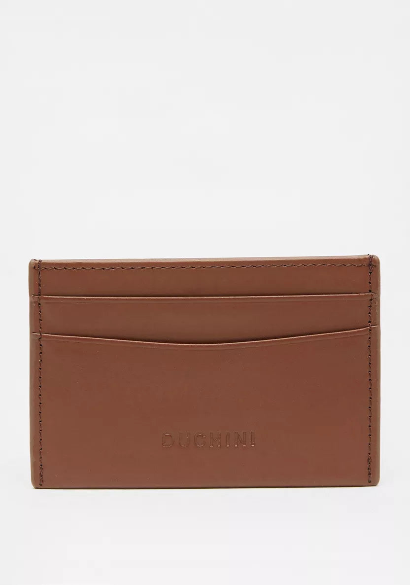 Duchini Brown Genuine Leather Card Holder