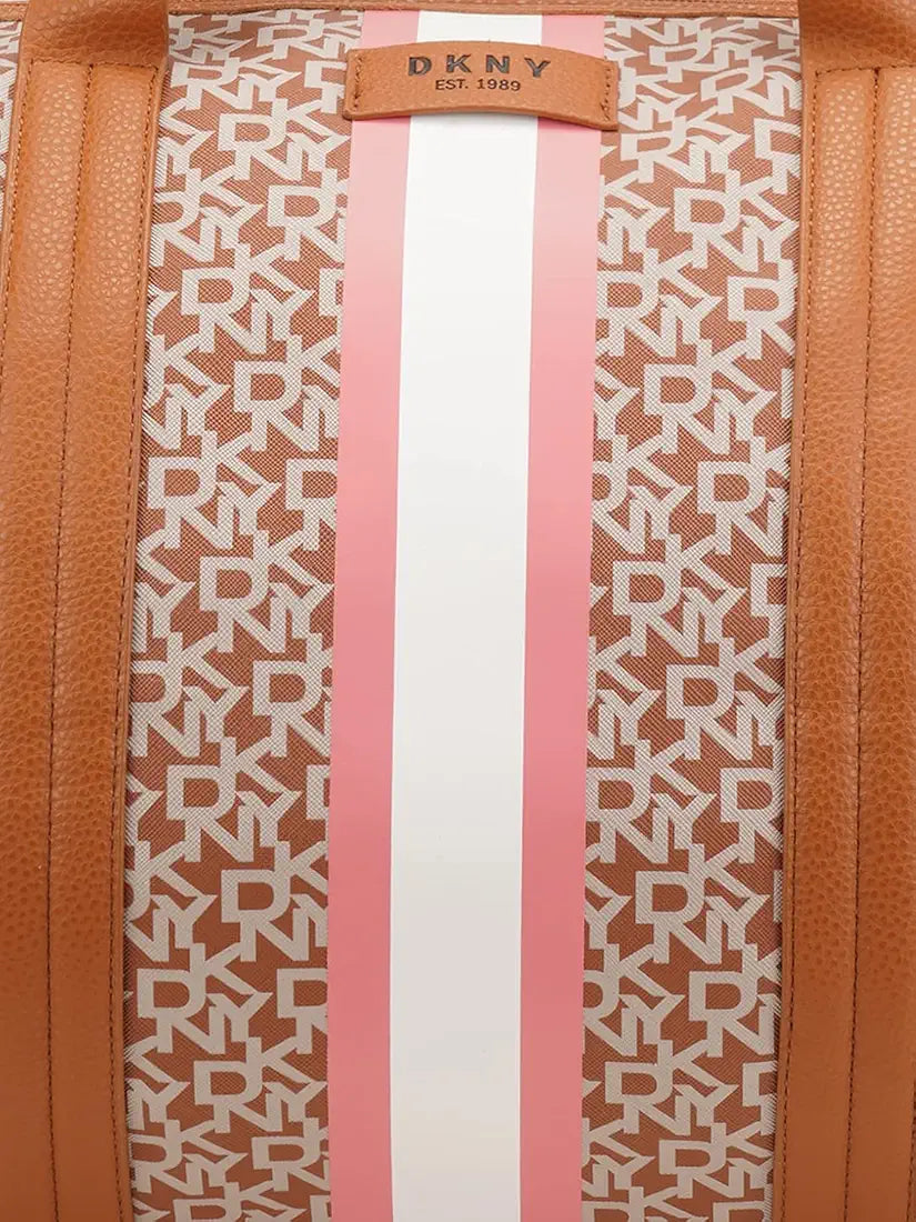 DKNY Signature Stripe duffle maple DO120ST2