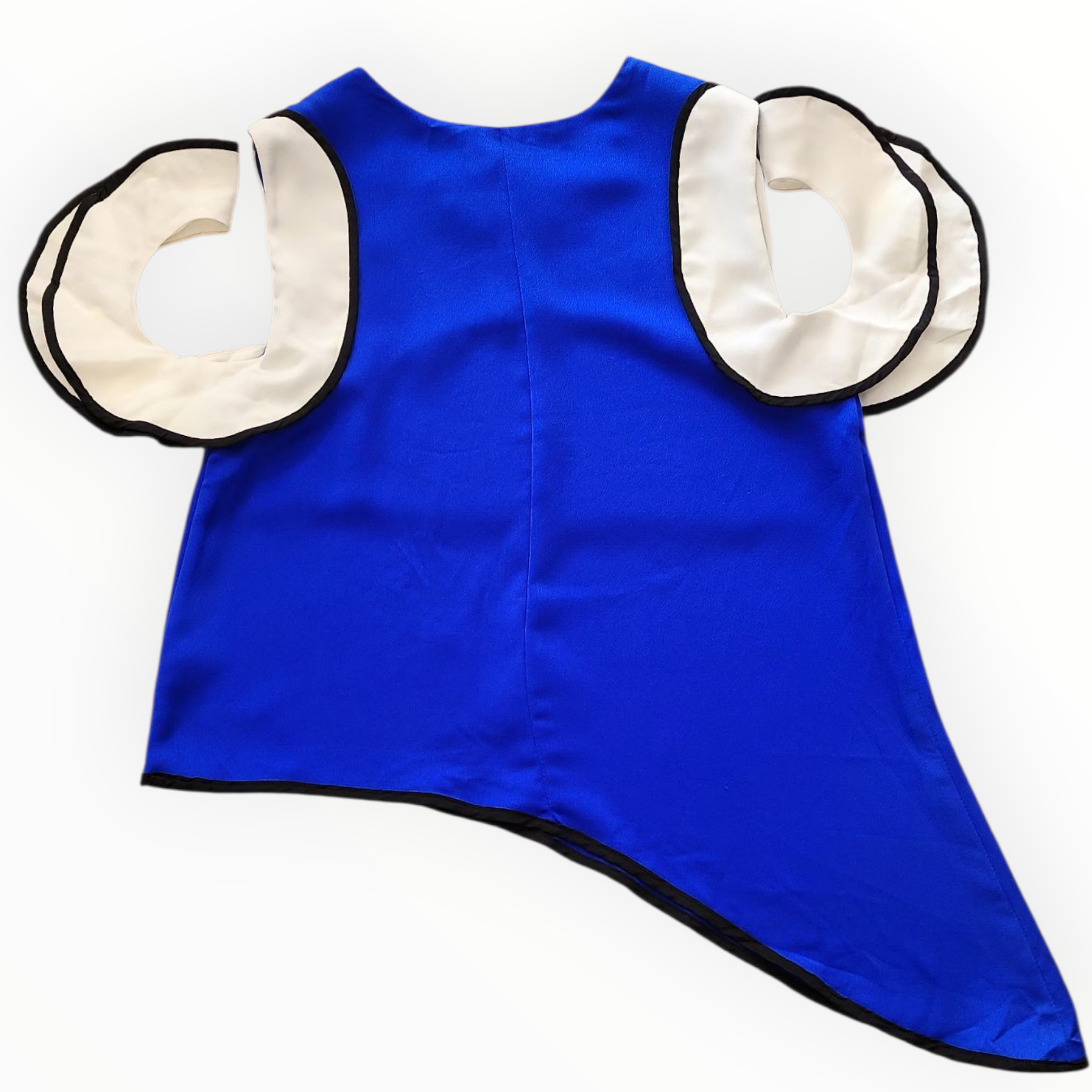 SHE & IN WOMEN'S BLUE AND WHITE TOP