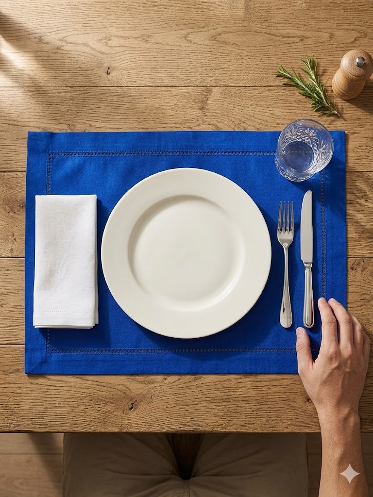 Heritage Elizabeth Placemat Blue - 33 X 48 CM