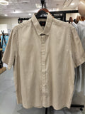 Perry Ellis America Beige Button Down Shirt