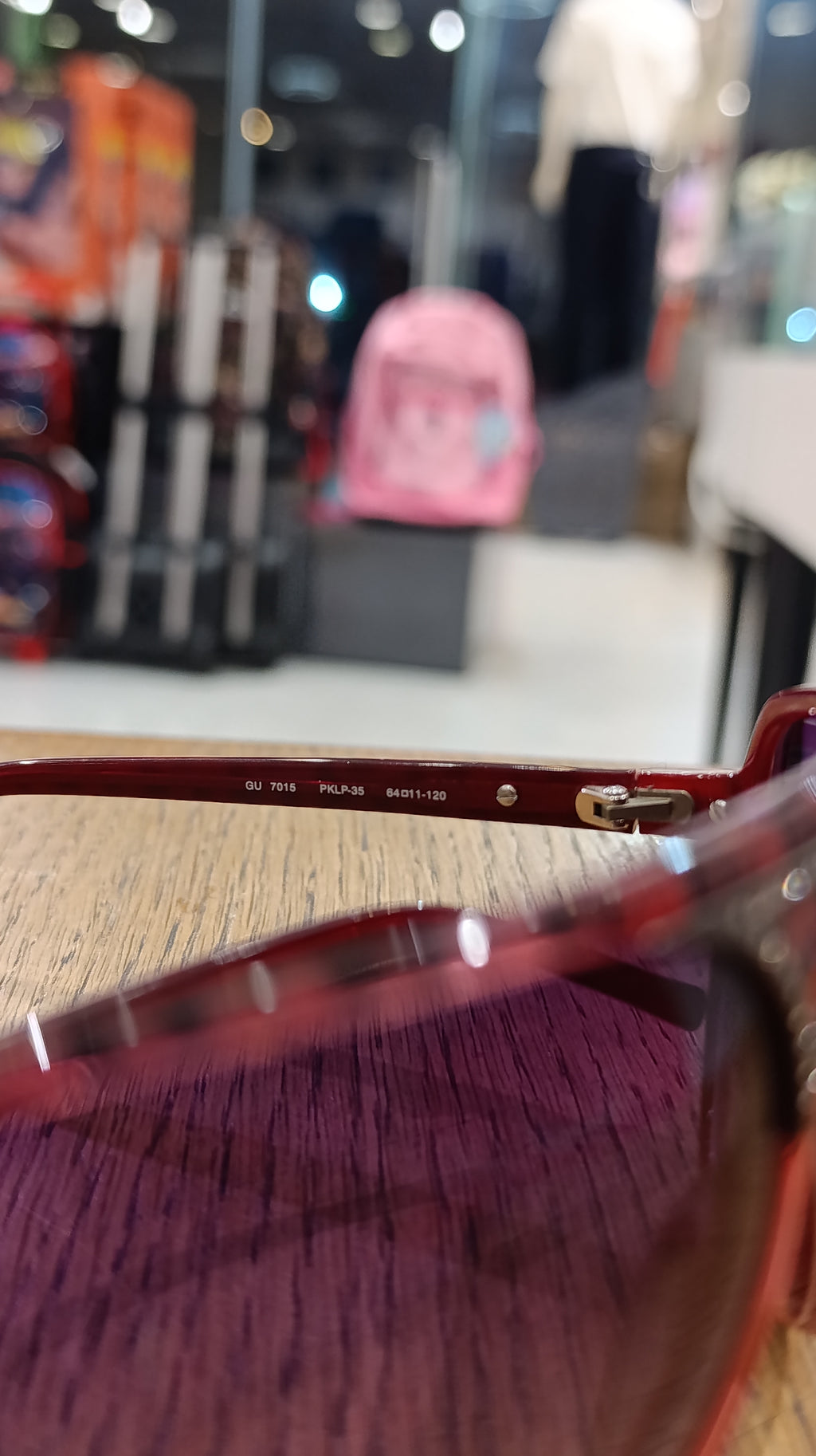 GUESS Women's Red Cheetah Print Aviator Sunglasses
