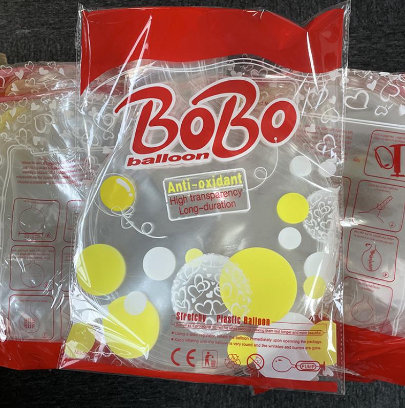 Clear Bobo Bobo balloons for party decorations, baby showers, birthdays, weddings, Bobo balloons, 8 inches - 50pcs