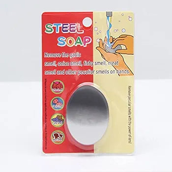 Stainless Steel Soap Metal Household Oval Odor Remover Bar Smell Remover Soap