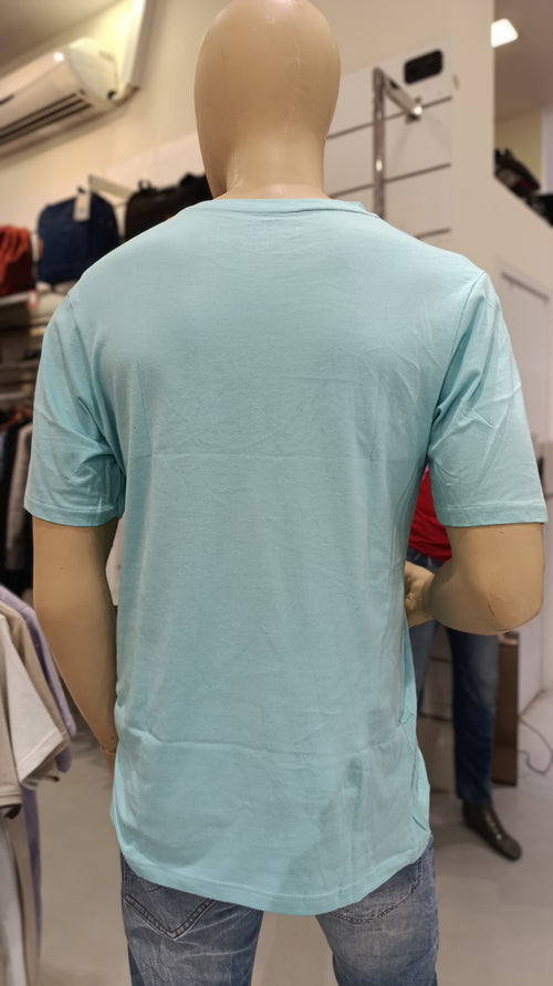 BS Style Men's Sky Blue "EARTH" Graphic Printed T-Shirt