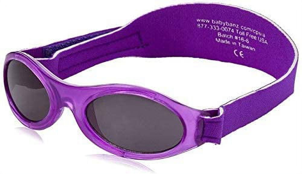 Adjustable Baby Sunglasses with Strap Purple
