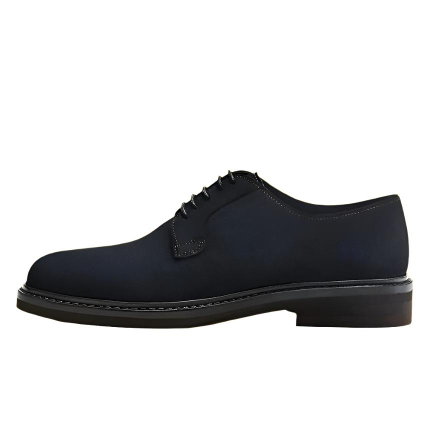 Massimo Dutti Men's Suede Formal Shoes Black