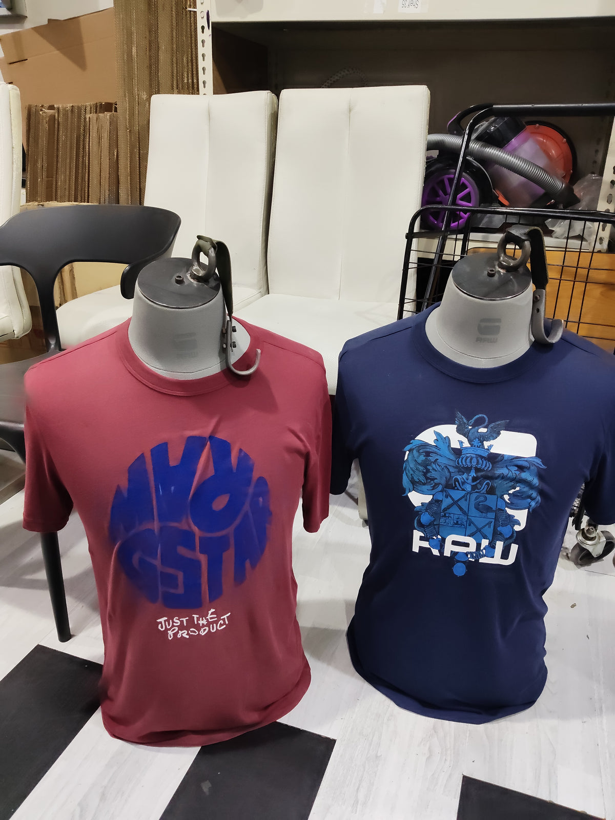 Male Torso Mannequin – Grey & Navy Green sold per piece